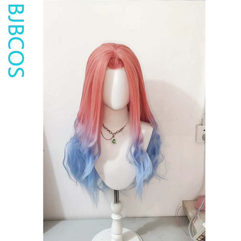 스타일링된 가발 ‌ 미지 코스프레 가발 애니메이션 외계 - Anime Cosplay Blue Hair 리뷰 및 가격