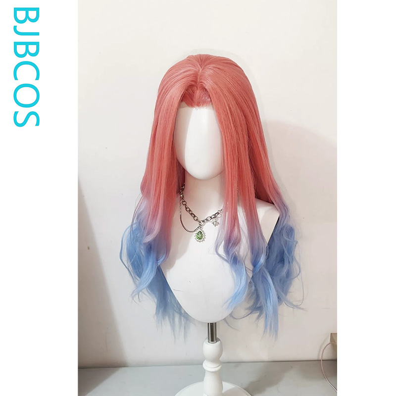 스타일링된 가발 ‌ 미지 코스프레 가발 애니메이션 외계 - Anime Cosplay Blue Hair 리뷰 및 가격