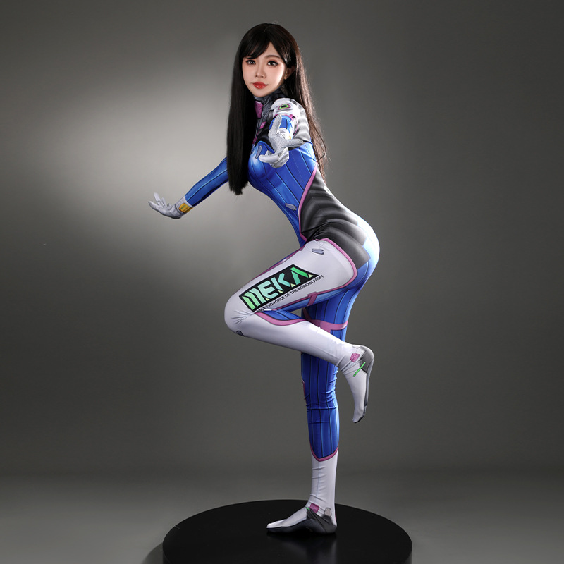 여성 DVA 코스프레 완전 세트 의상 슈팅 게임 캐릭터 - Anime Cosplay Jumpsuit 리뷰 및 가격