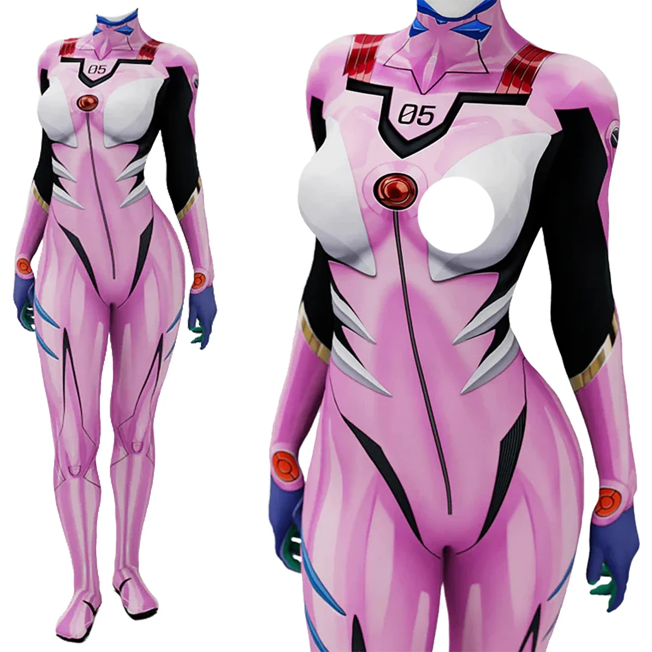 애니메이션 EVA 05 마키나미 코스프레 의상 슈퍼히어 - Anime Cosplay Jumpsuit 리뷰 및 가격
